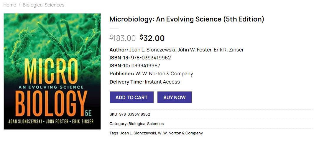 Pdf Microbiology An Evolving Science 5th Edition Joan L Slonczewski 