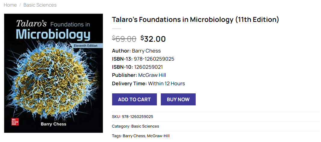 Pdf Talaro’s Foundations In Microbiology 11th Edition Barry Chess