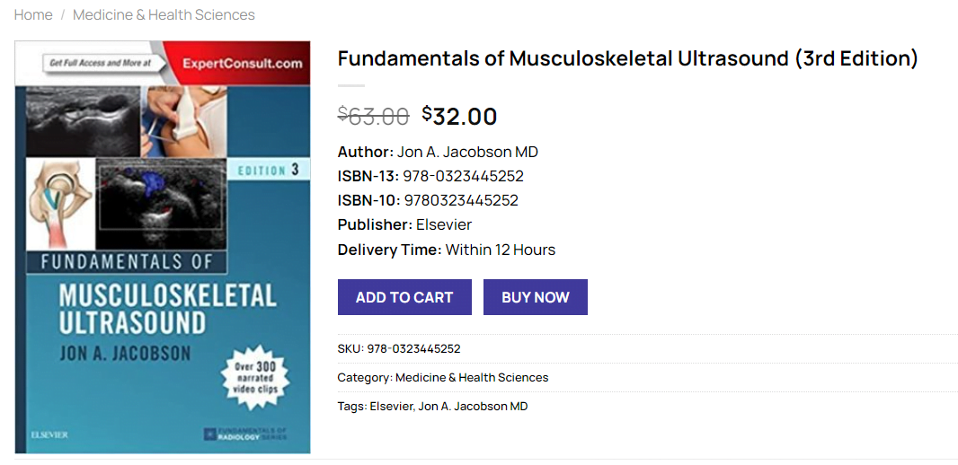 (PDF) Fundamentals Of Musculoskeletal Ultrasound (3rd Edition) - Jon A ...